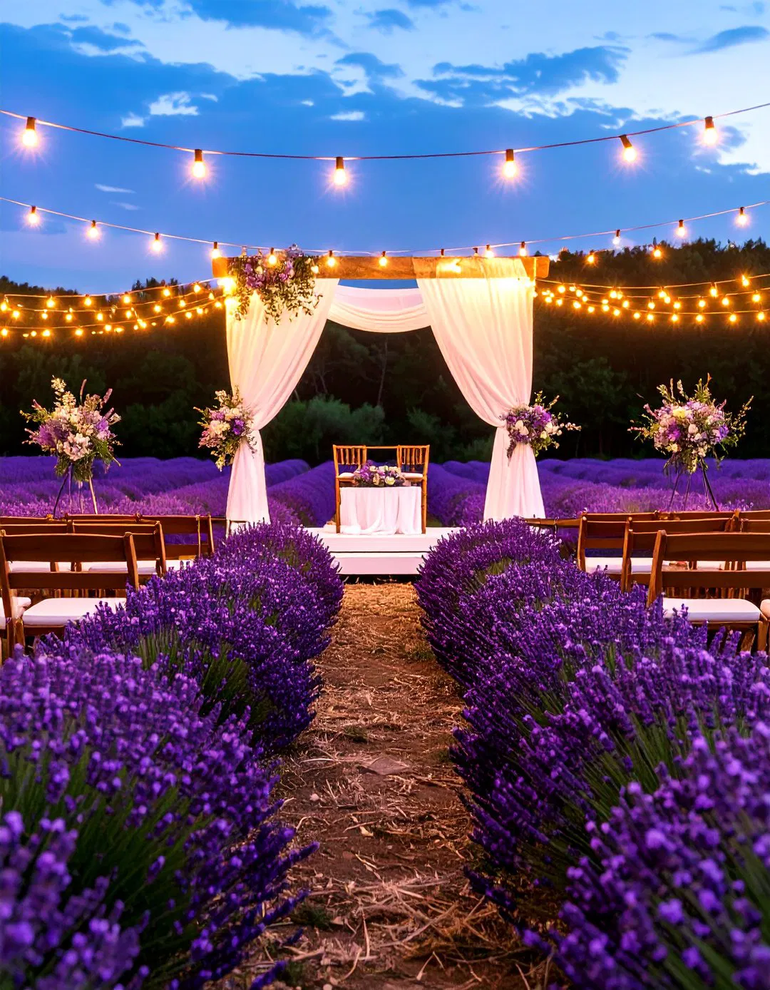 Lavender Field Romance - Spring Wedding Ideas