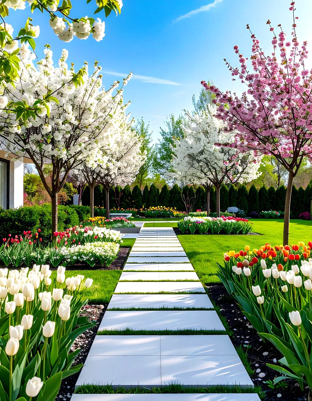 Modern Minimalist Spring Garden