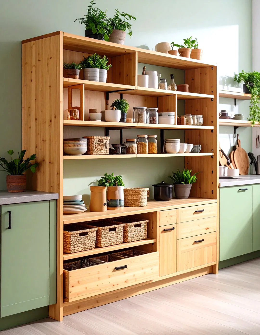 Bamboo Expandable Shelf Organizers - 24 Spice Rack Ideas