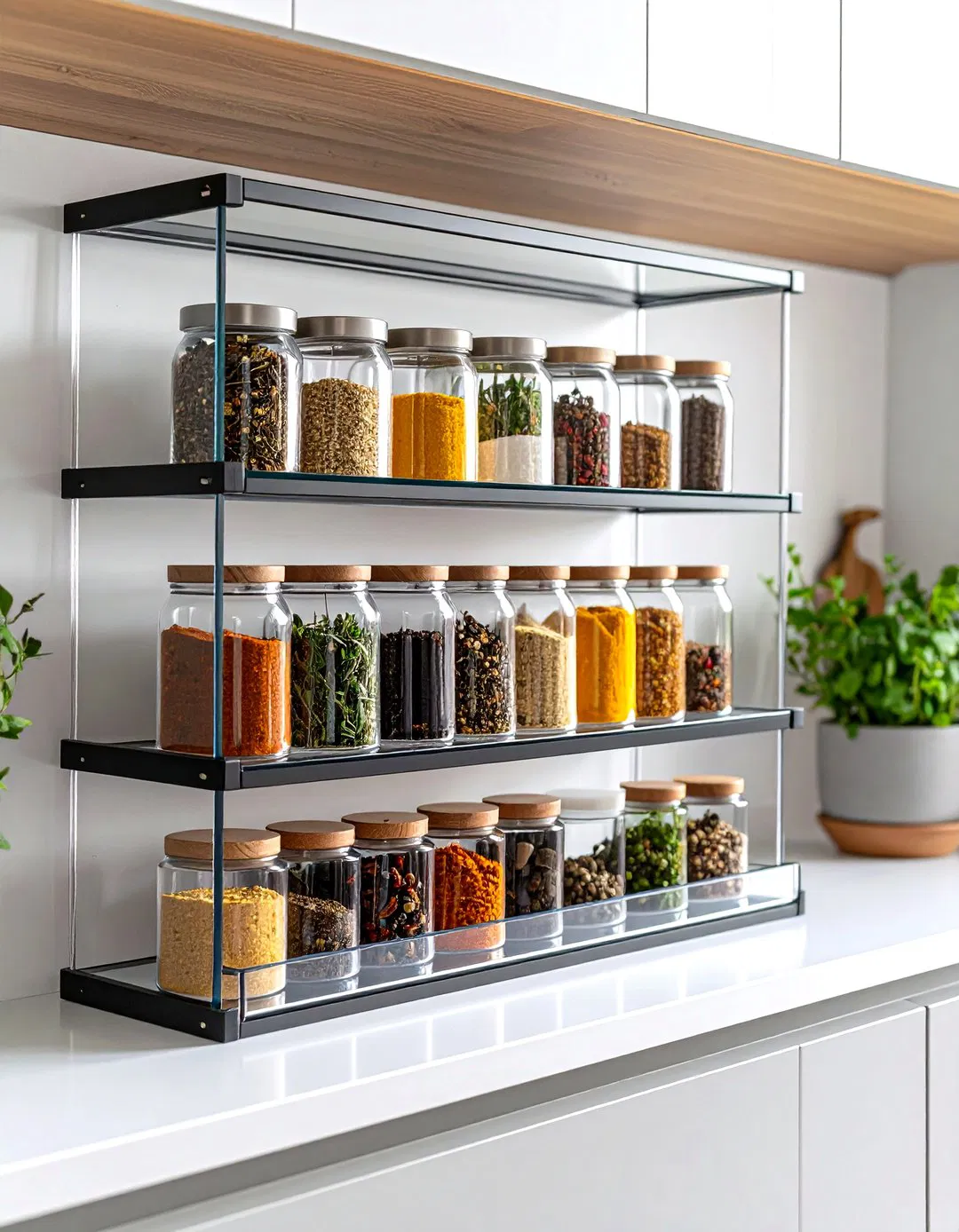 Acrylic Stepped Display Organizers - 24 Spice Rack Ideas