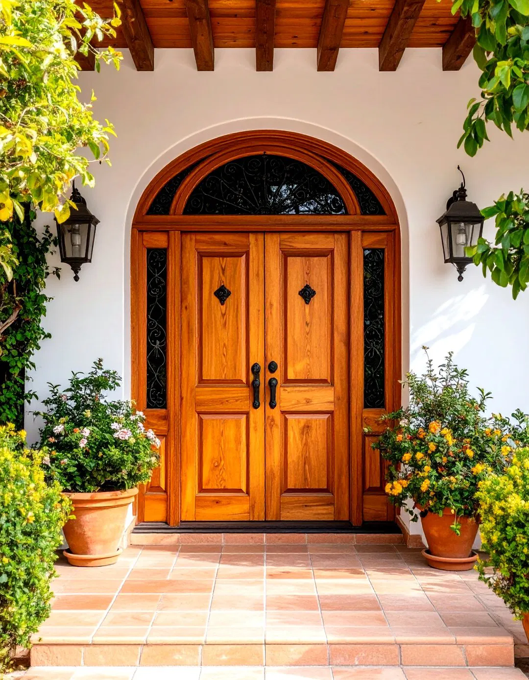 Rustic Wood Door Entry
