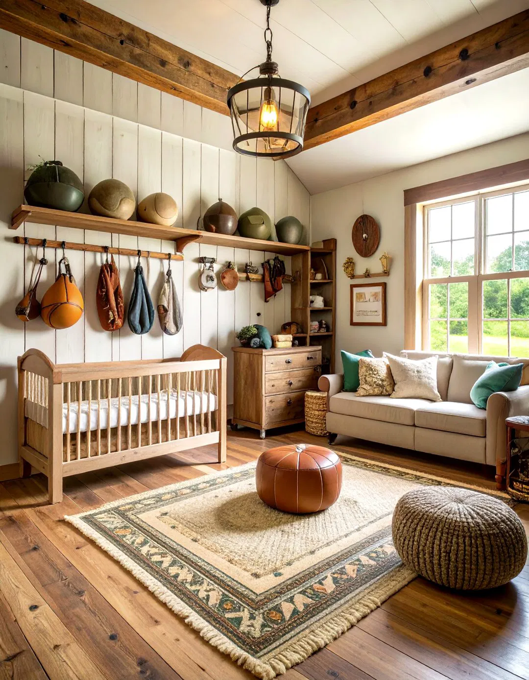 Rustic Farmhouse Sports Nursery