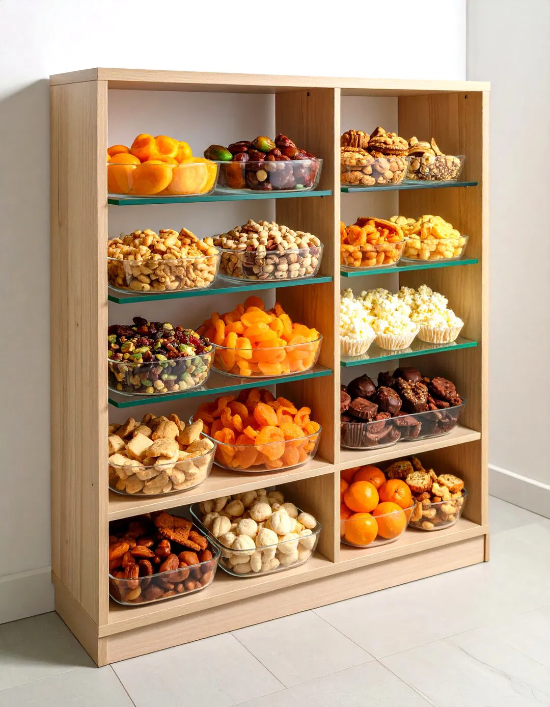 Lazy Susan Snack Station - Snack Storage Ideas
