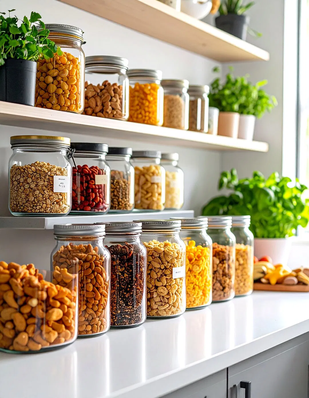 Glass Jar Display Storage - Snack Storage Ideas