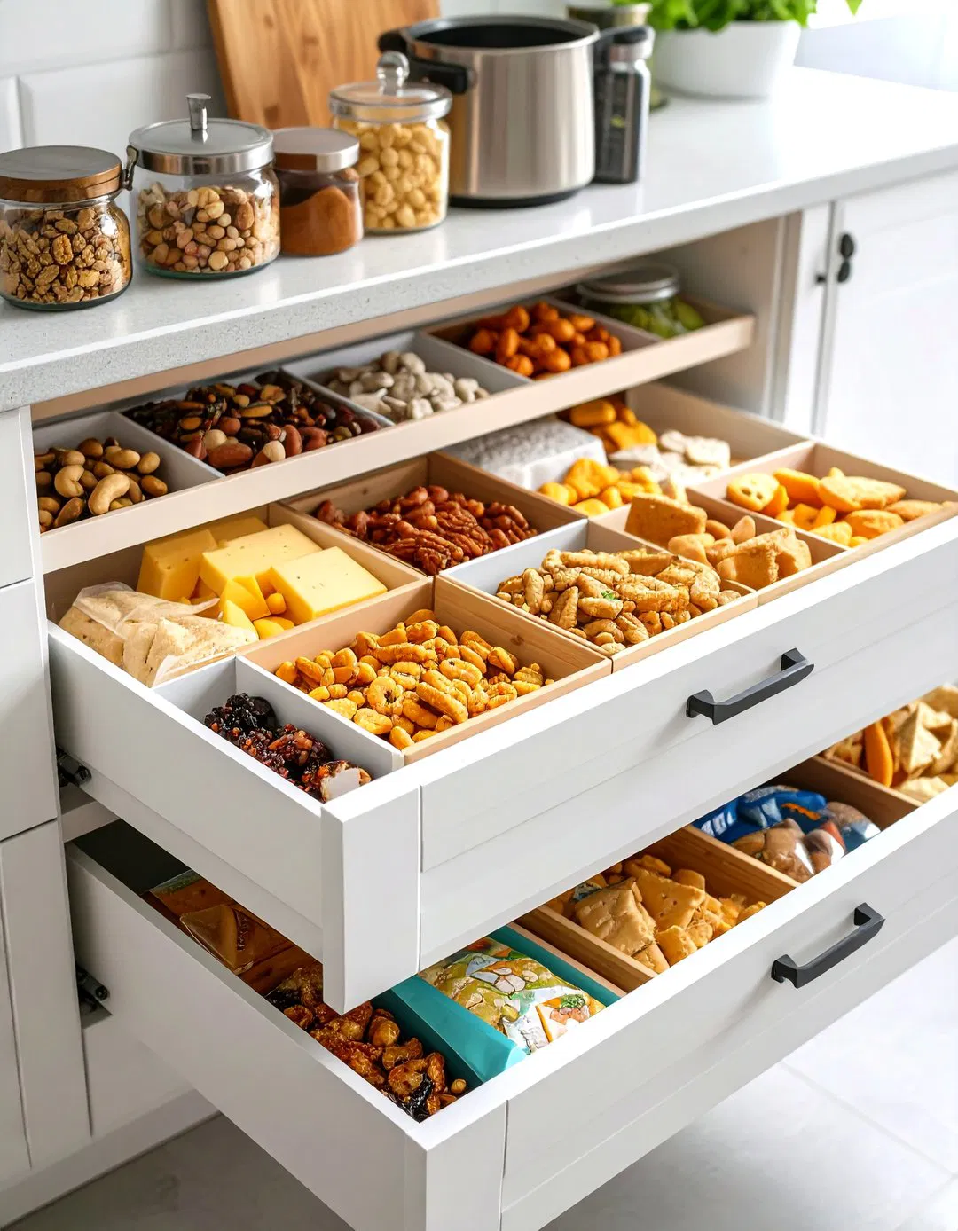Dedicated Snack Drawer Organization - Snack Storage Ideas