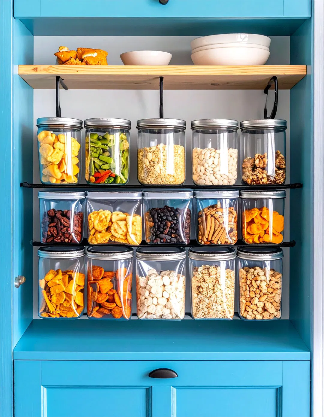 Shoe Organizer Snack Pockets - Snack Storage Ideas