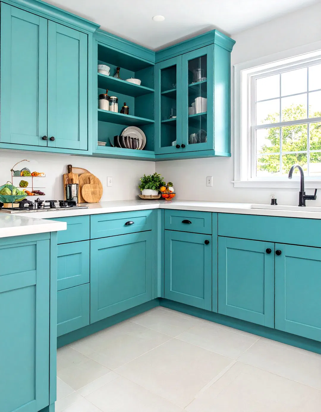 Corner Cabinet Lazy Susan Organization - Snack Storage Ideas