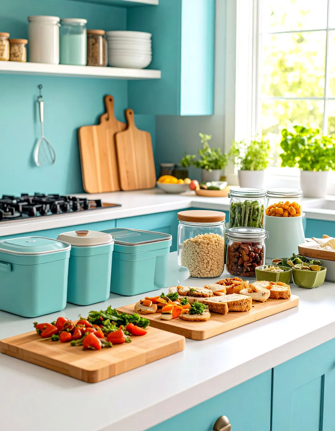 Snack Prep Station Setup - Snack Storage Ideas