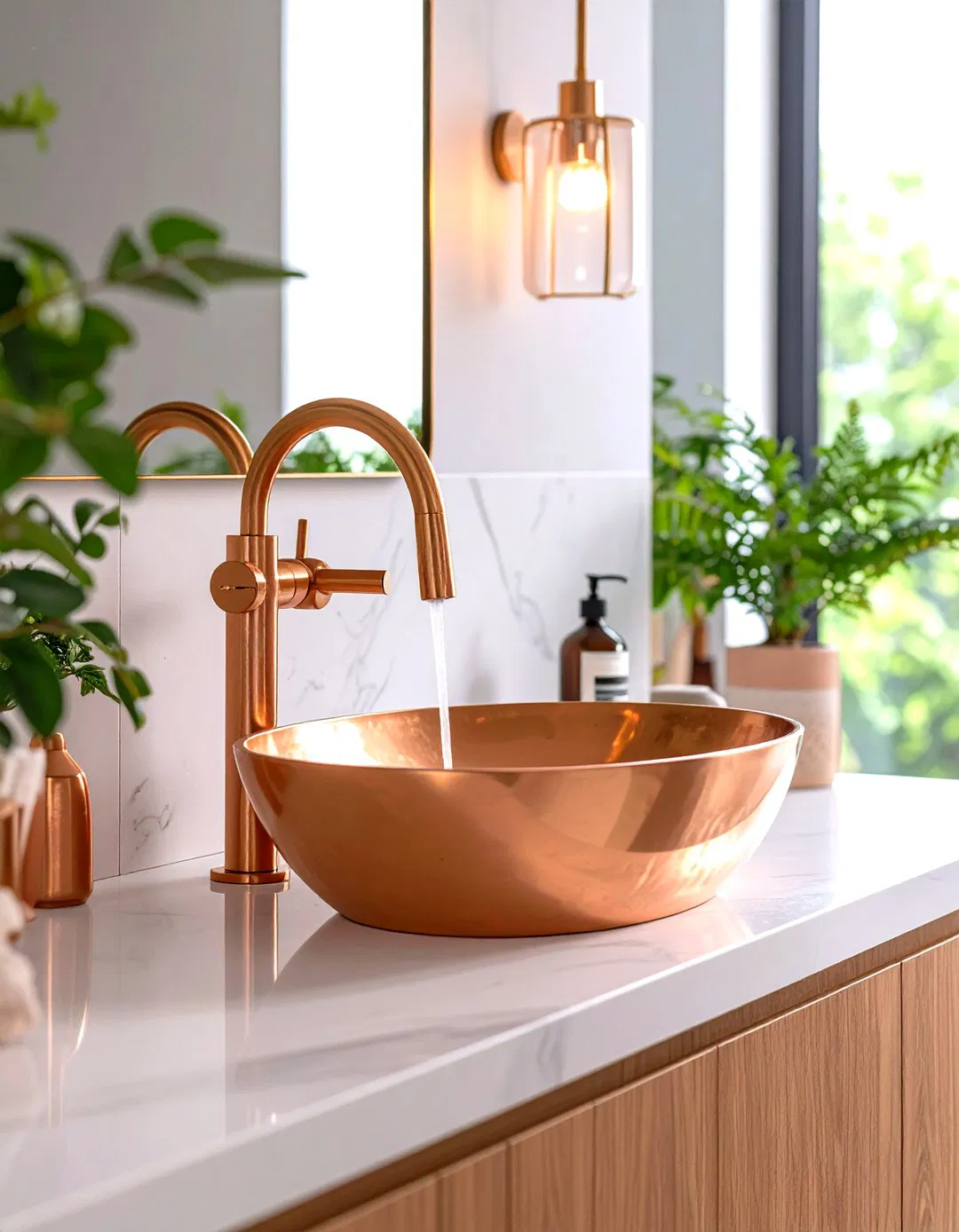 Copper Accent Features With Antimicrobial Properties