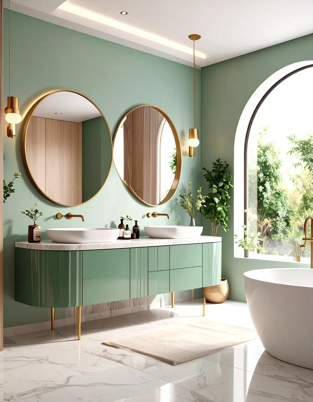 Curved Design Elements With Organic Flow