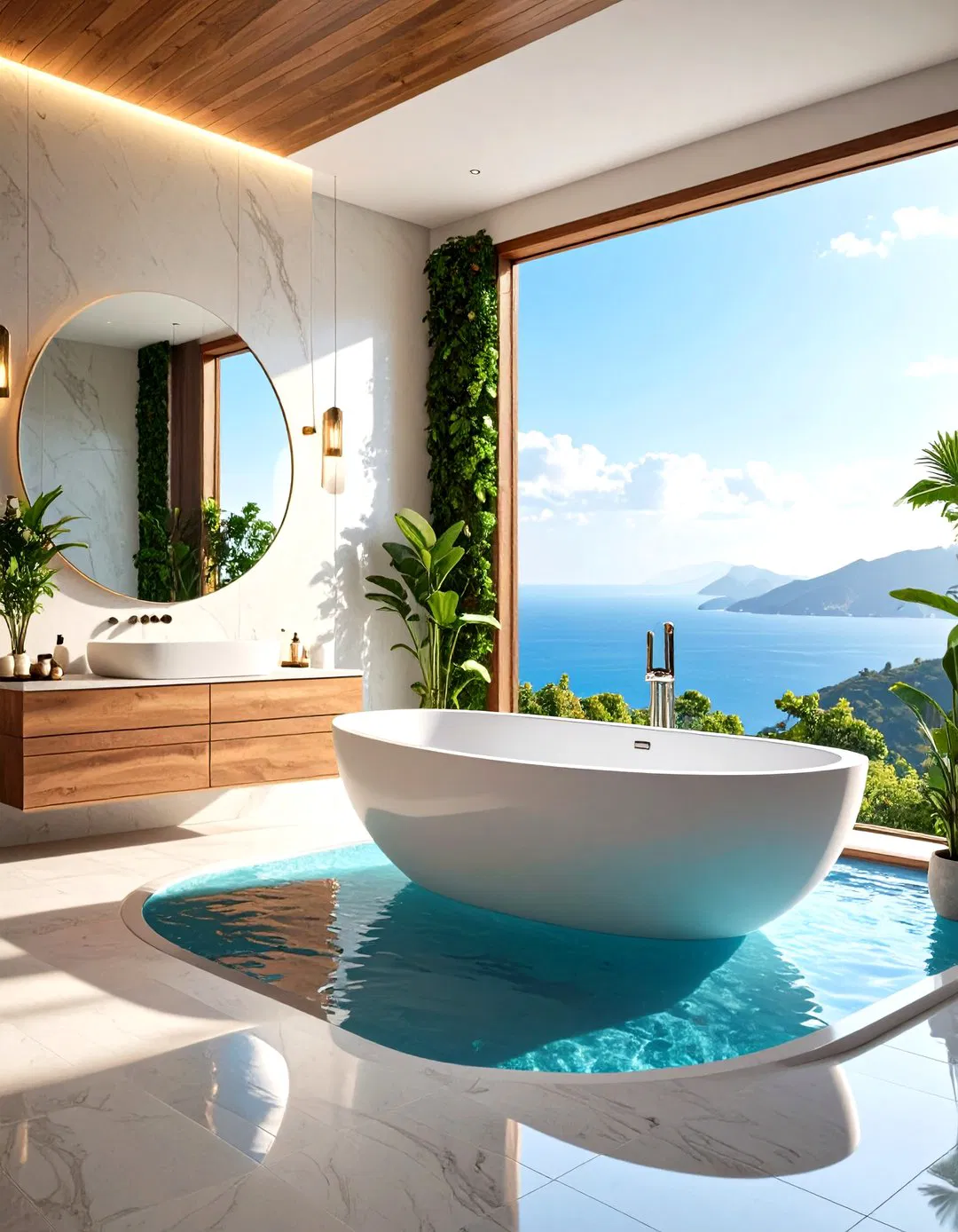 Infinity Edge Design Features With Visual Flow