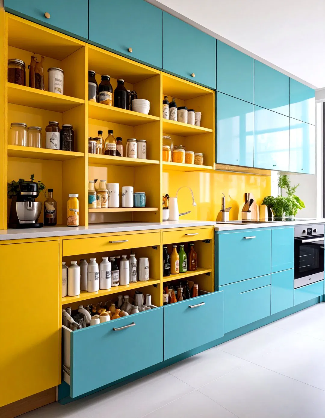 Sliding Cabinet Insert System - 24 Small Pantry Ideas