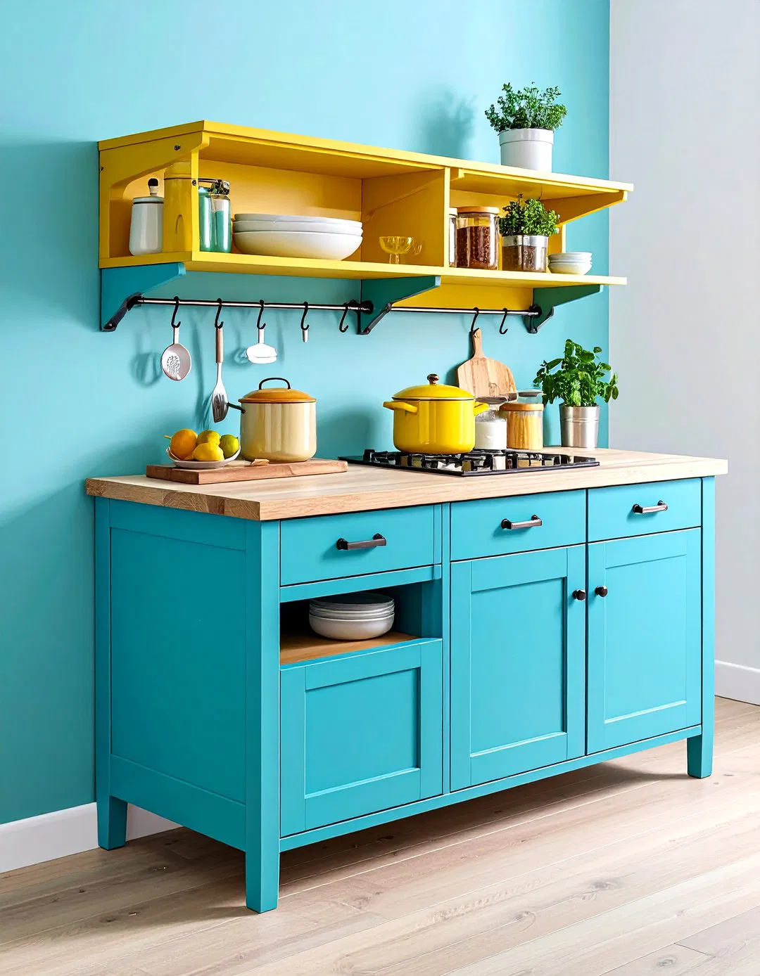 Wall Mounted Fold Down Table Pantry - 24 Small Pantry Ideas