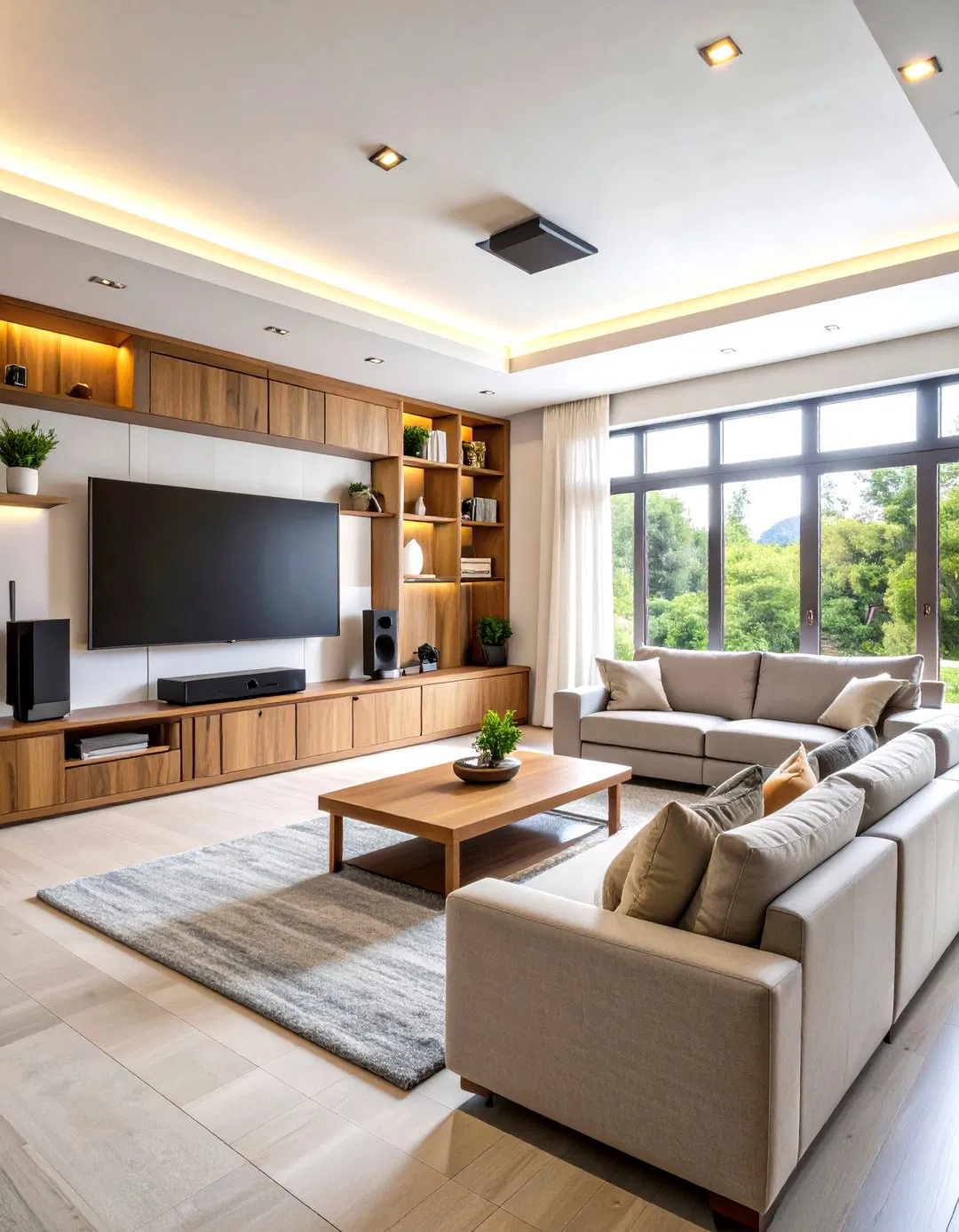 Space-Saving Corner Theater Setup