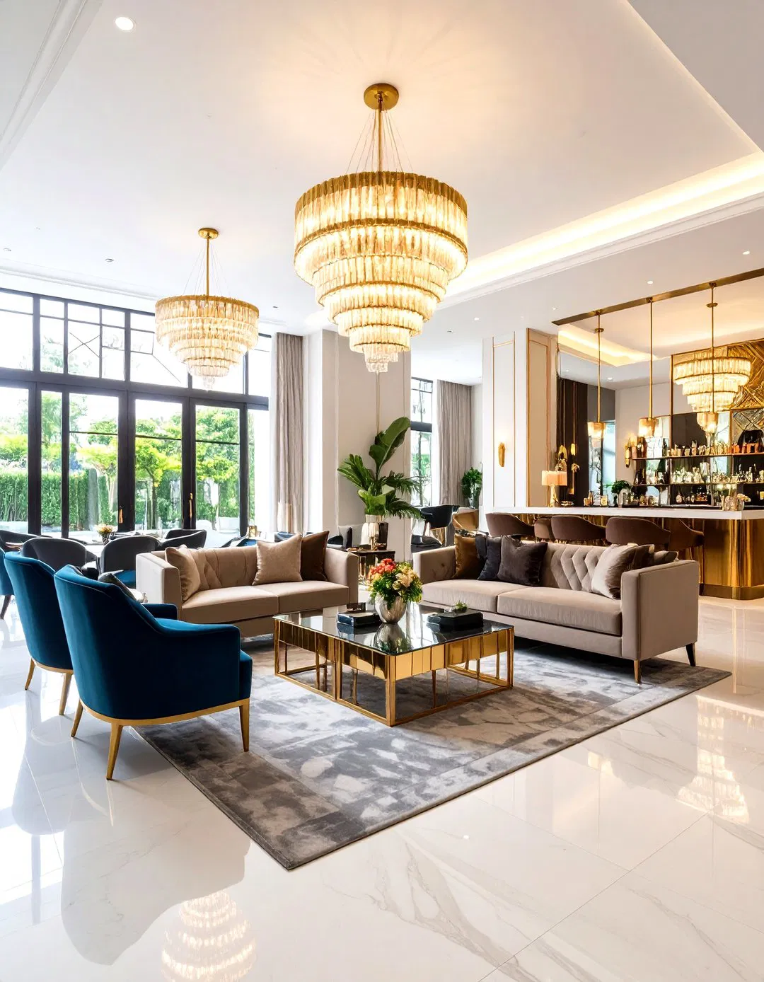 Art Deco-Inspired Glamour Media Salon