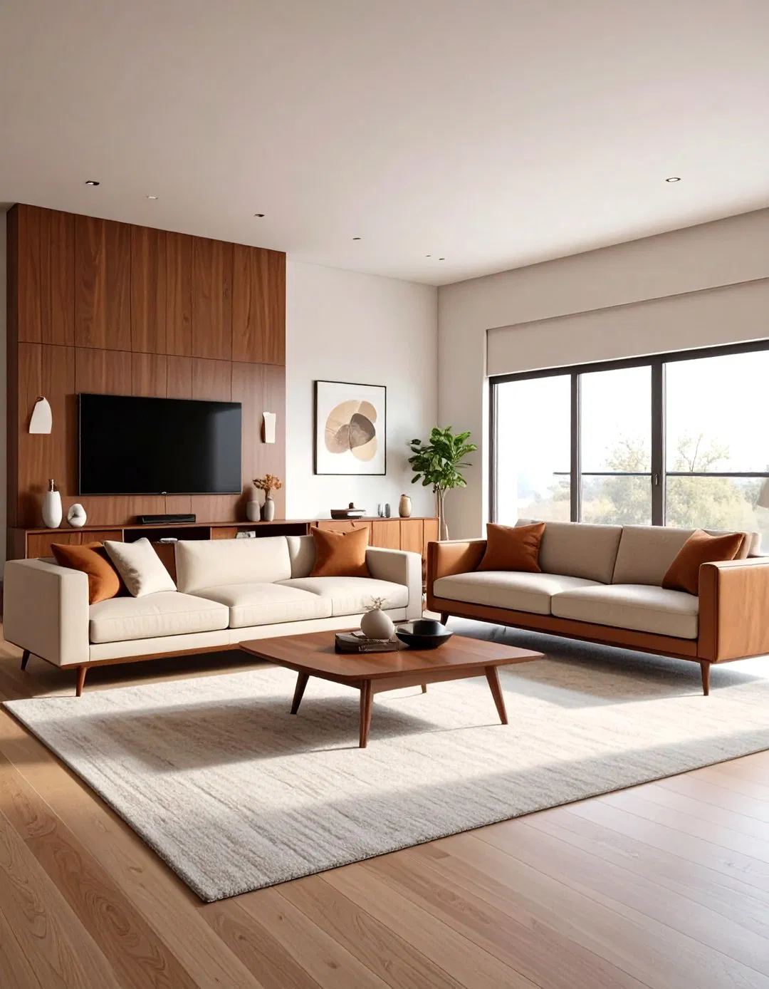 Mid-Century Modern Media Lounge