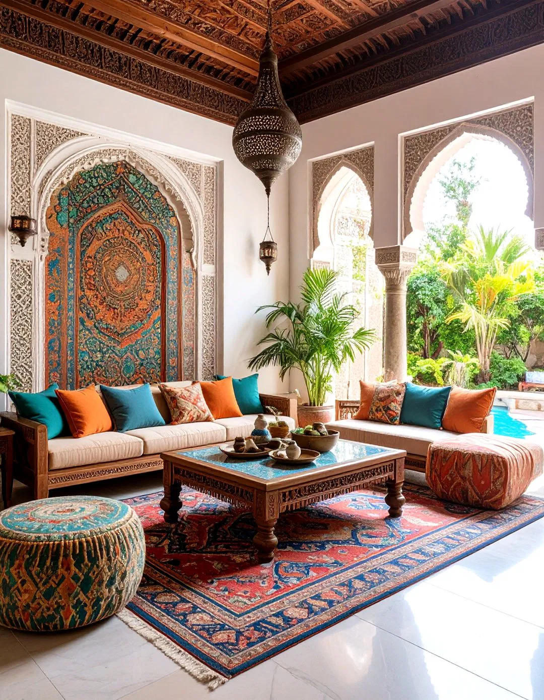 Moroccan-Inspired Media Majlis