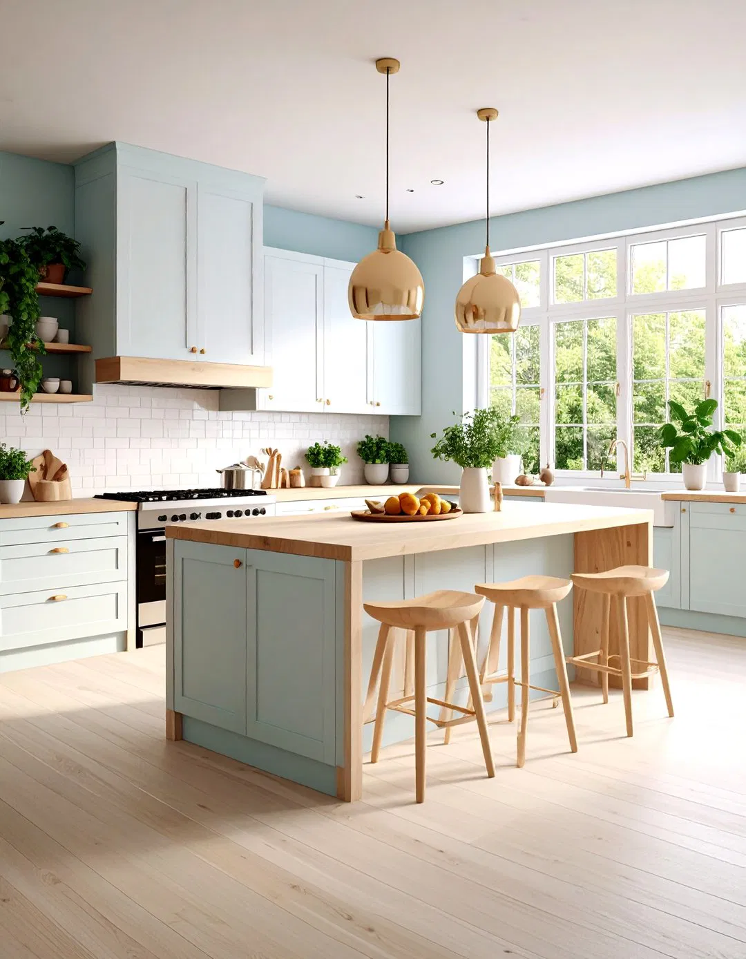 Scandinavian Minimalist Islands with Light, Clean Designs