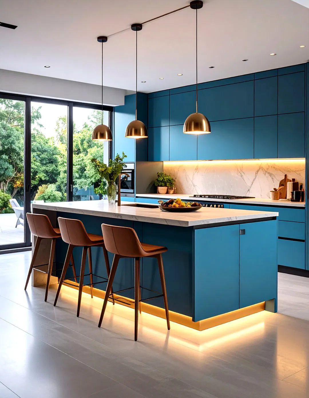 Contemporary Islands with Concealed Storage Solutions