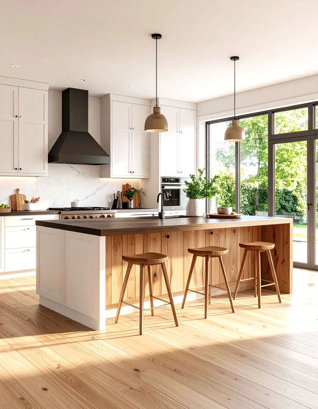 Two-Tone Islands Featuring Contrasting Finishes