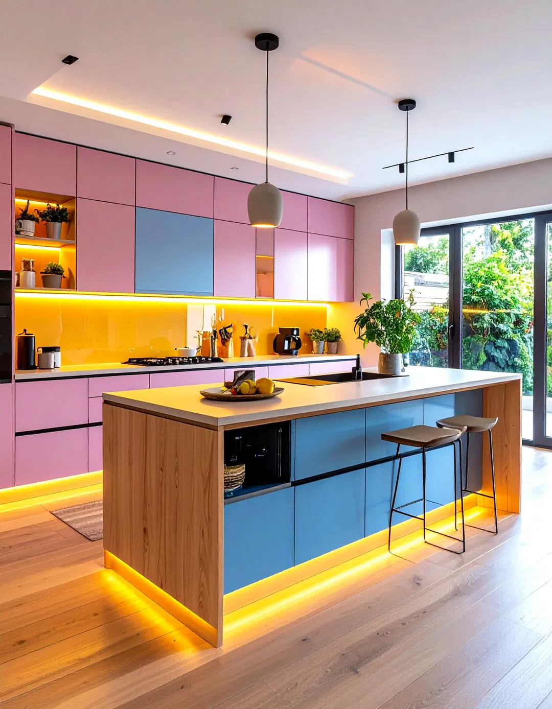 Tech-Integrated Islands with Built-In Charging Stations