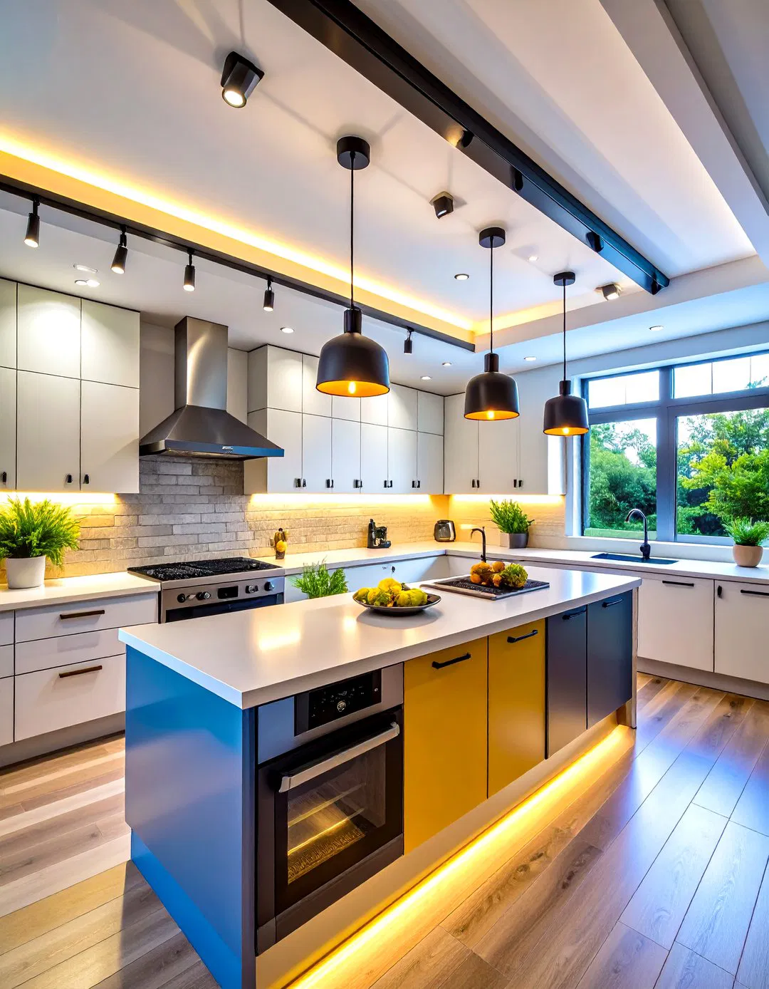 Track Lighting Systems in Small Kitchen