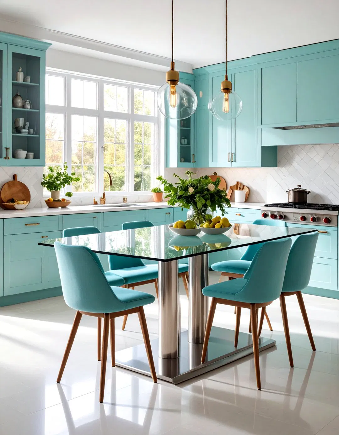 Glass Top Kitchen Tables - Small Kitchen Table Ideas