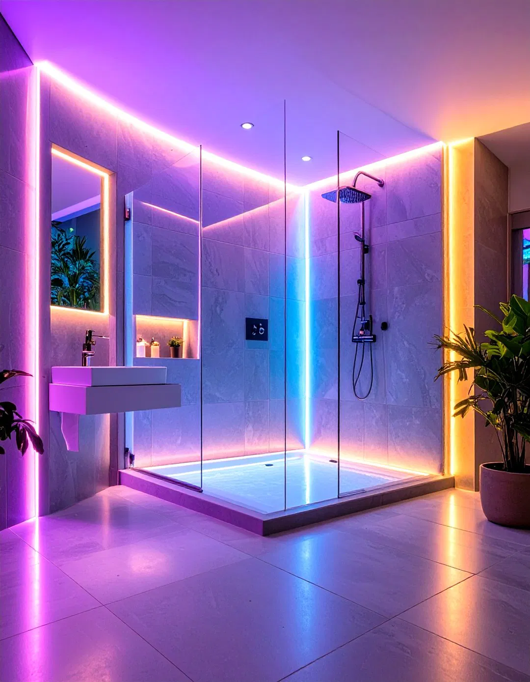 LED Illuminated Accent Niche
