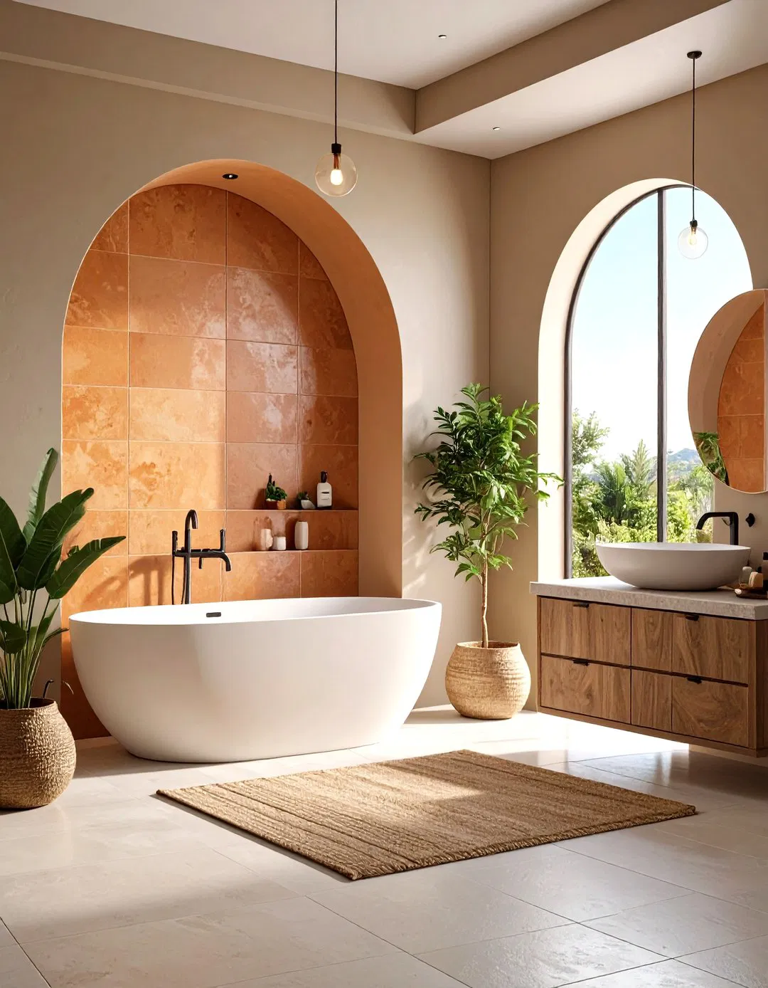Arched Mediterranean Style Niche