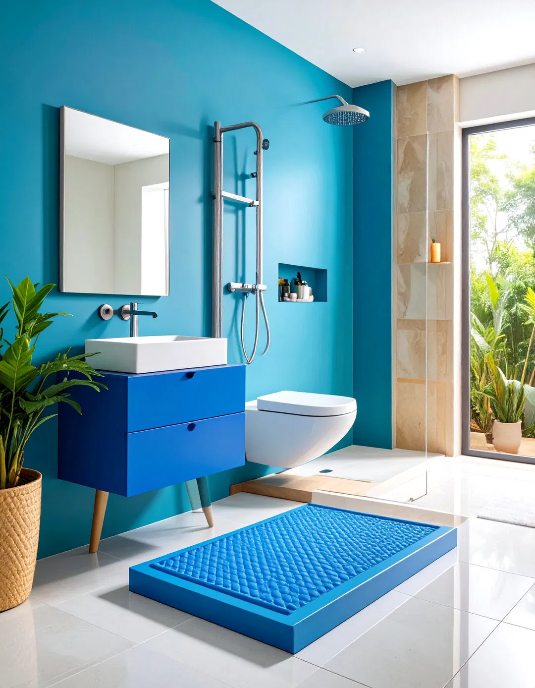 Shaving Foot Rest Niche