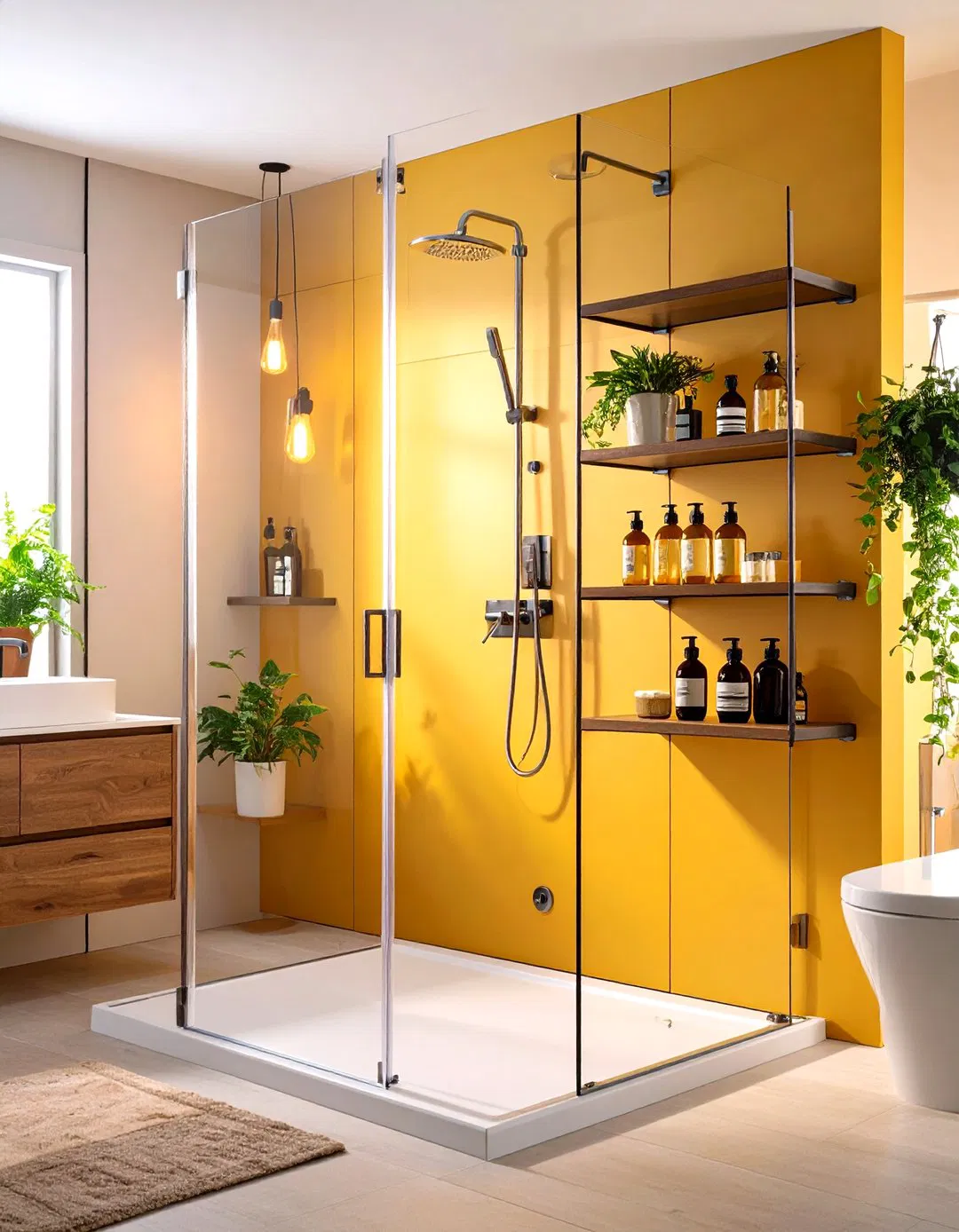 Expandable Shower Shelving