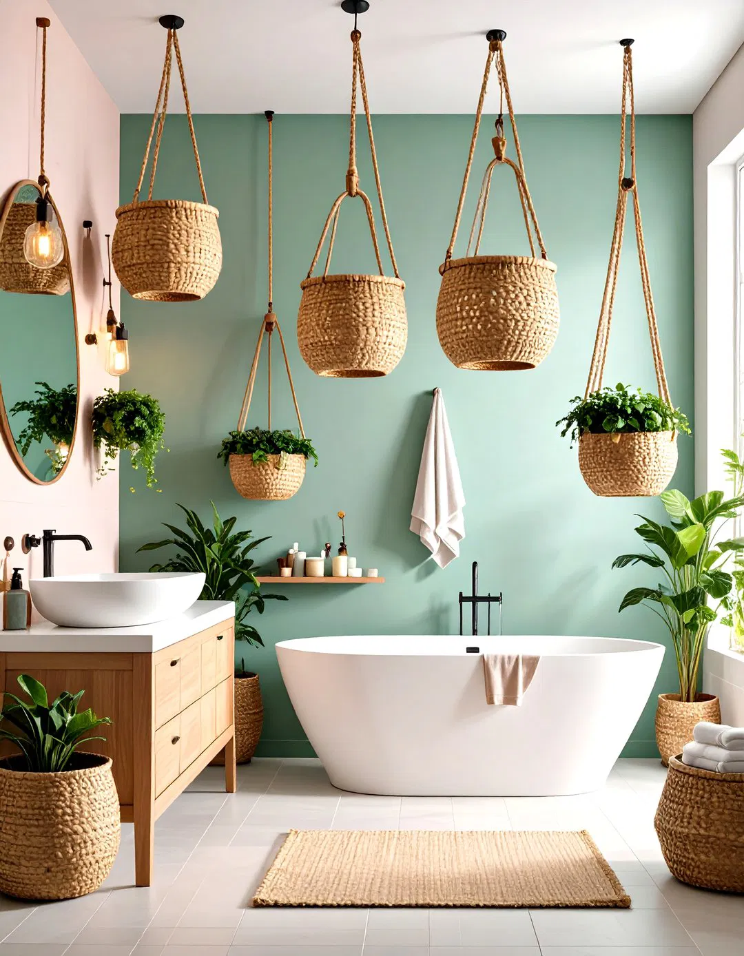 Ceiling Mounted Hanging Baskets