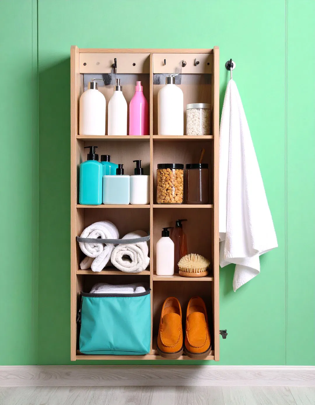Vertical Door Shoe Organizer Repurposing