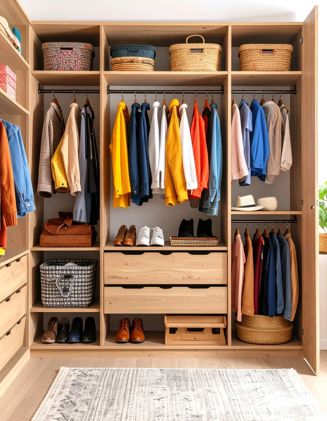 Closet Door Interior Organization