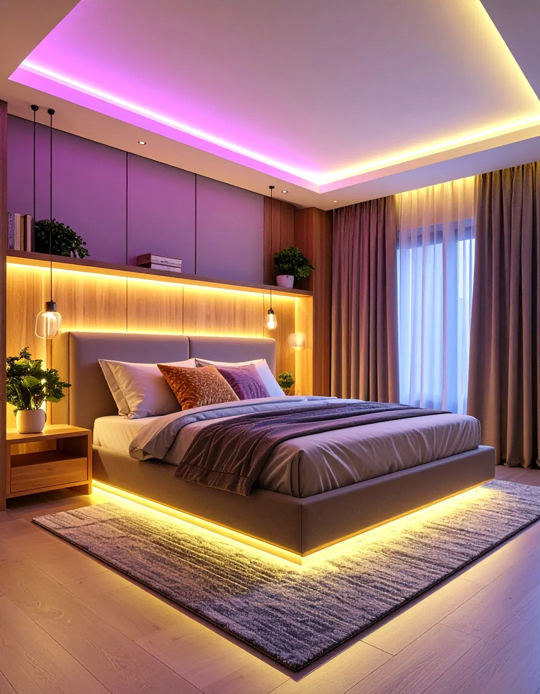 LED Strip Lighting in Alcoves