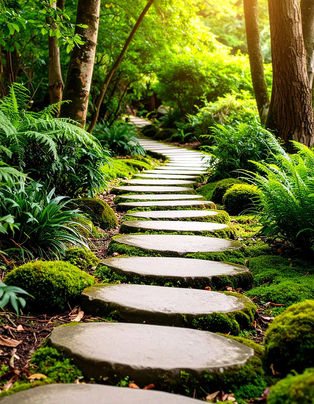 Woodland Pathways and Stepping Stones - Shade Garden Ideas