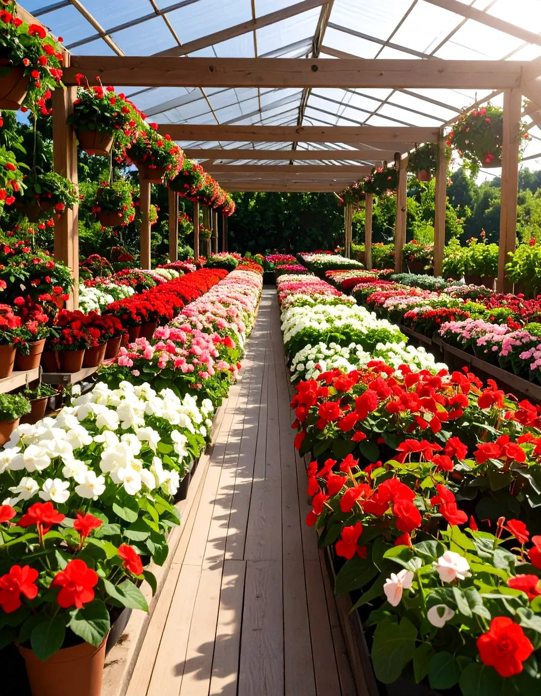 Begonia Annual Color Displays - Shade Garden Ideas