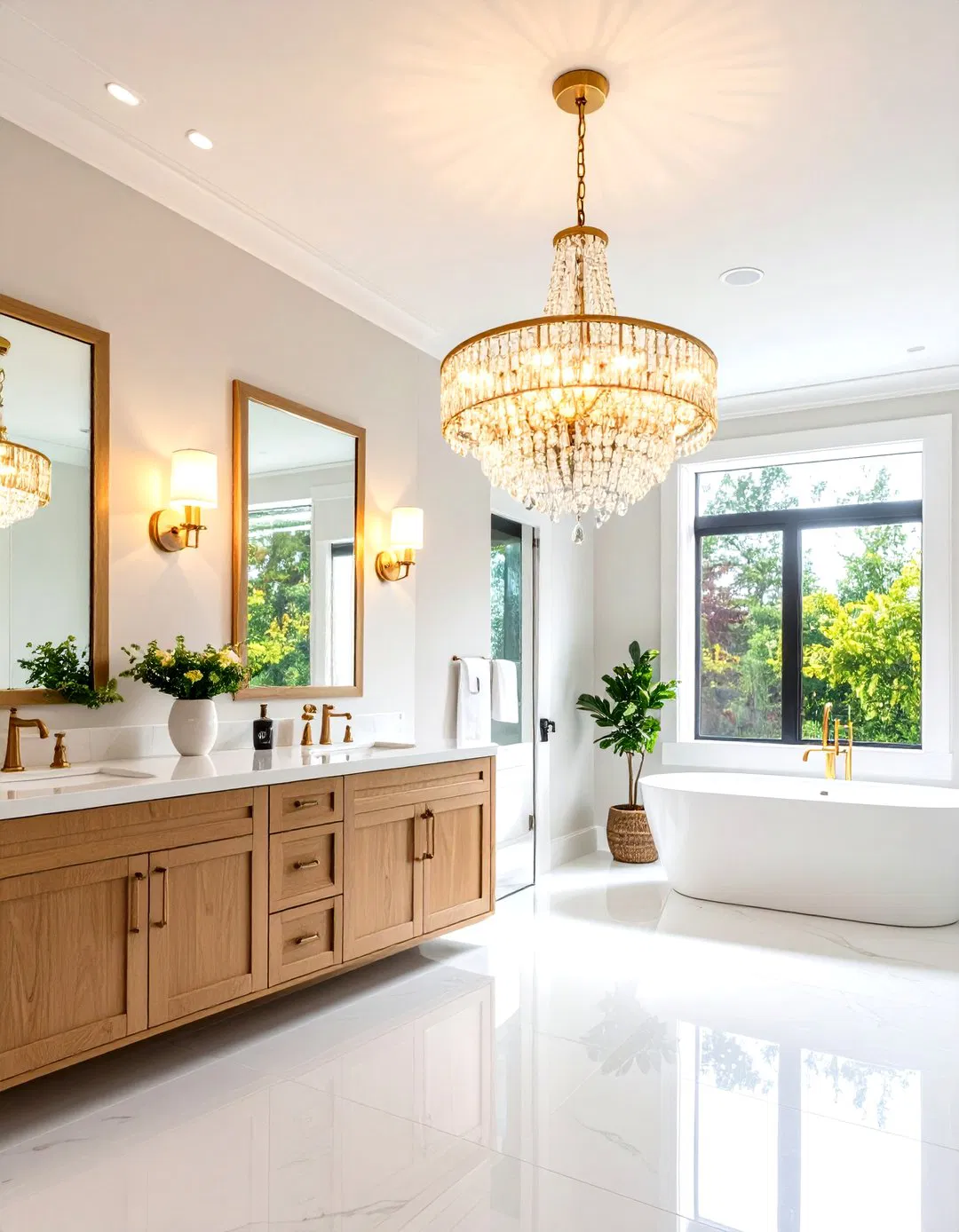 Chandelier Statement Piece for High Ceilings