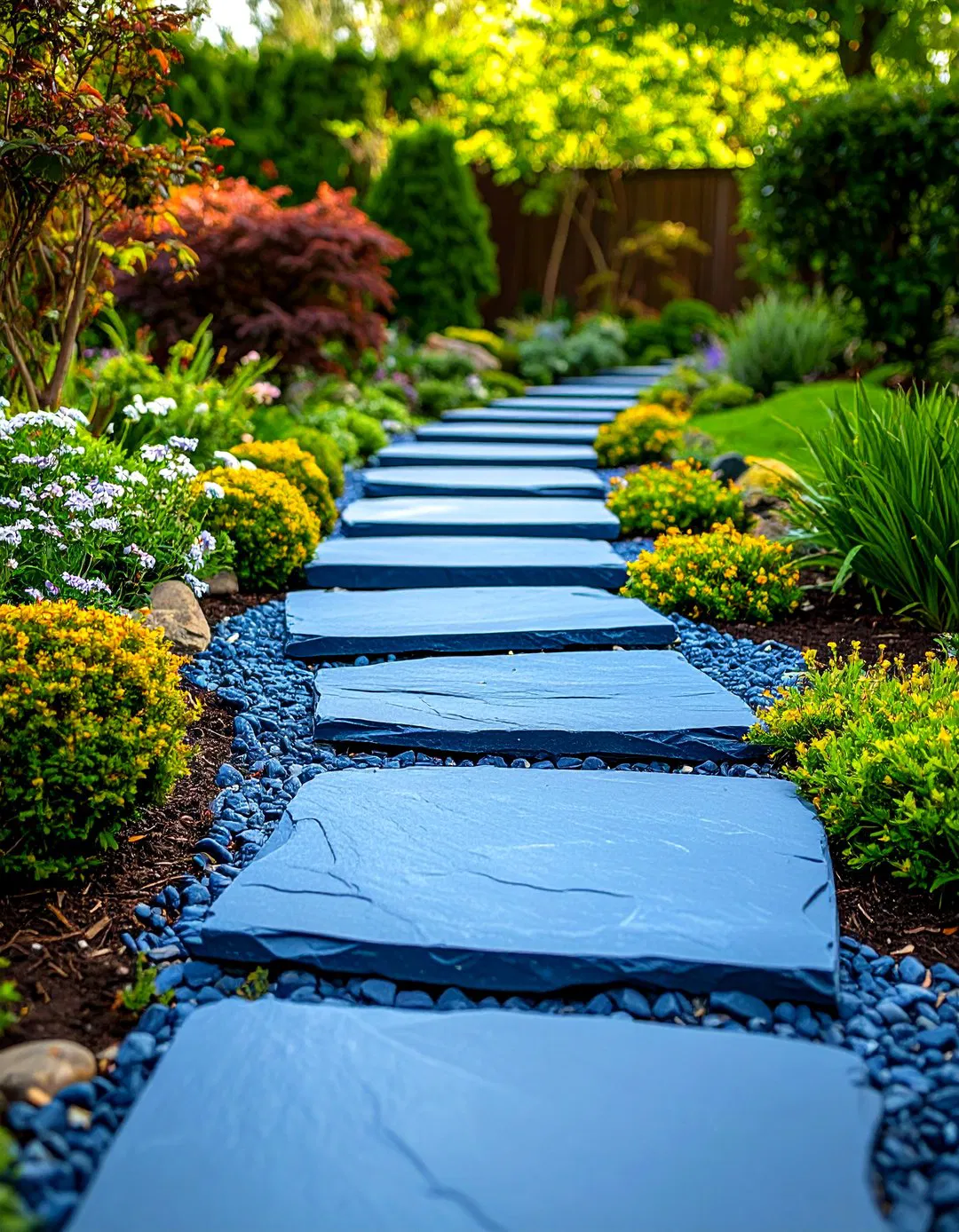 Bluestone Stepping Stone Path