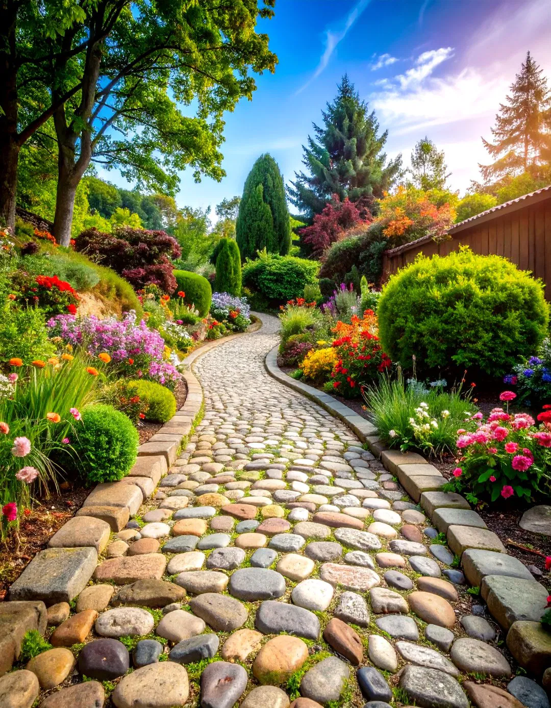 Cobblestone Traditional Pathway