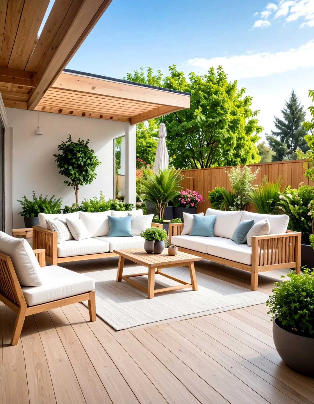 Scandinavian Minimalist Patio
