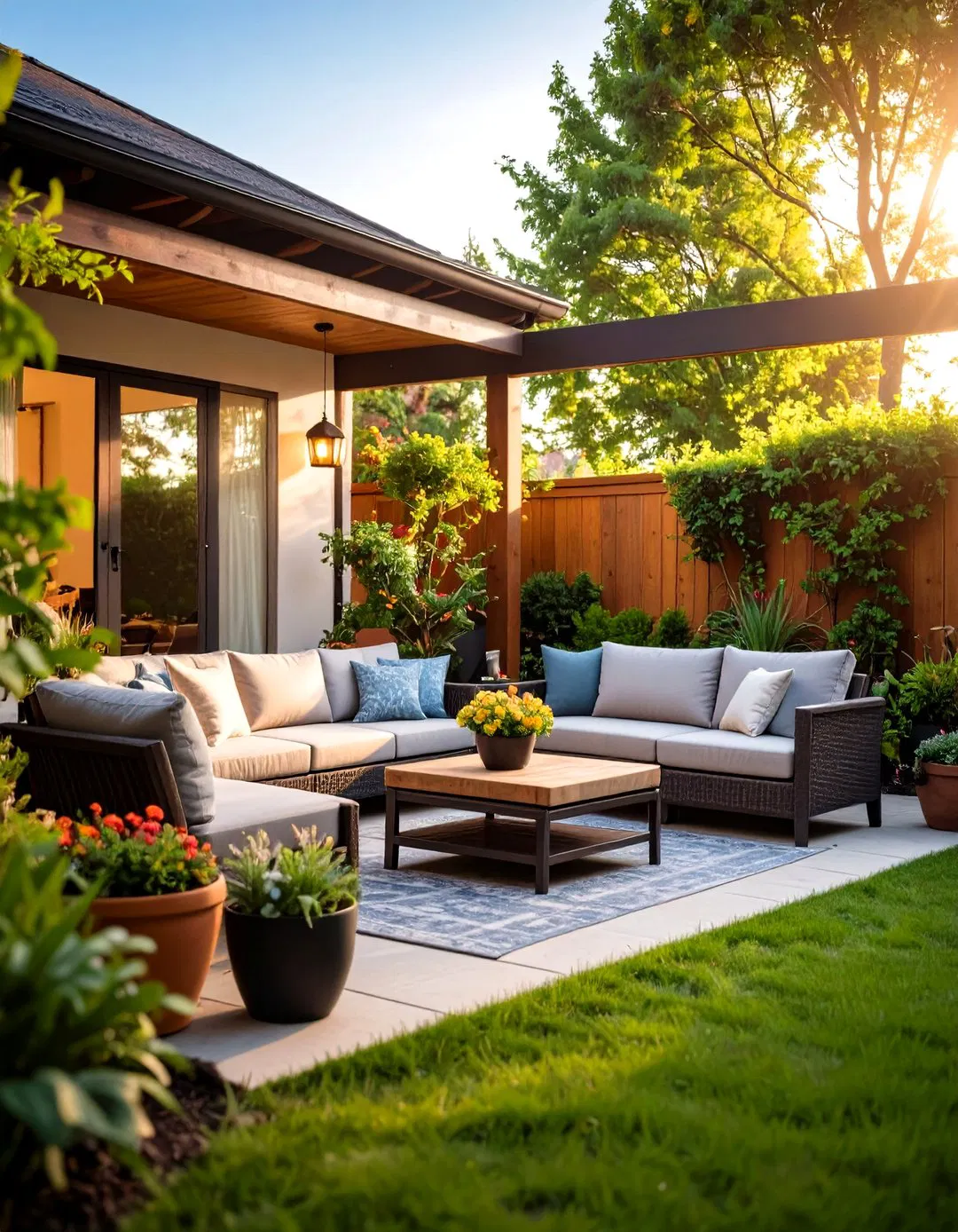 Corner Conversation Patio