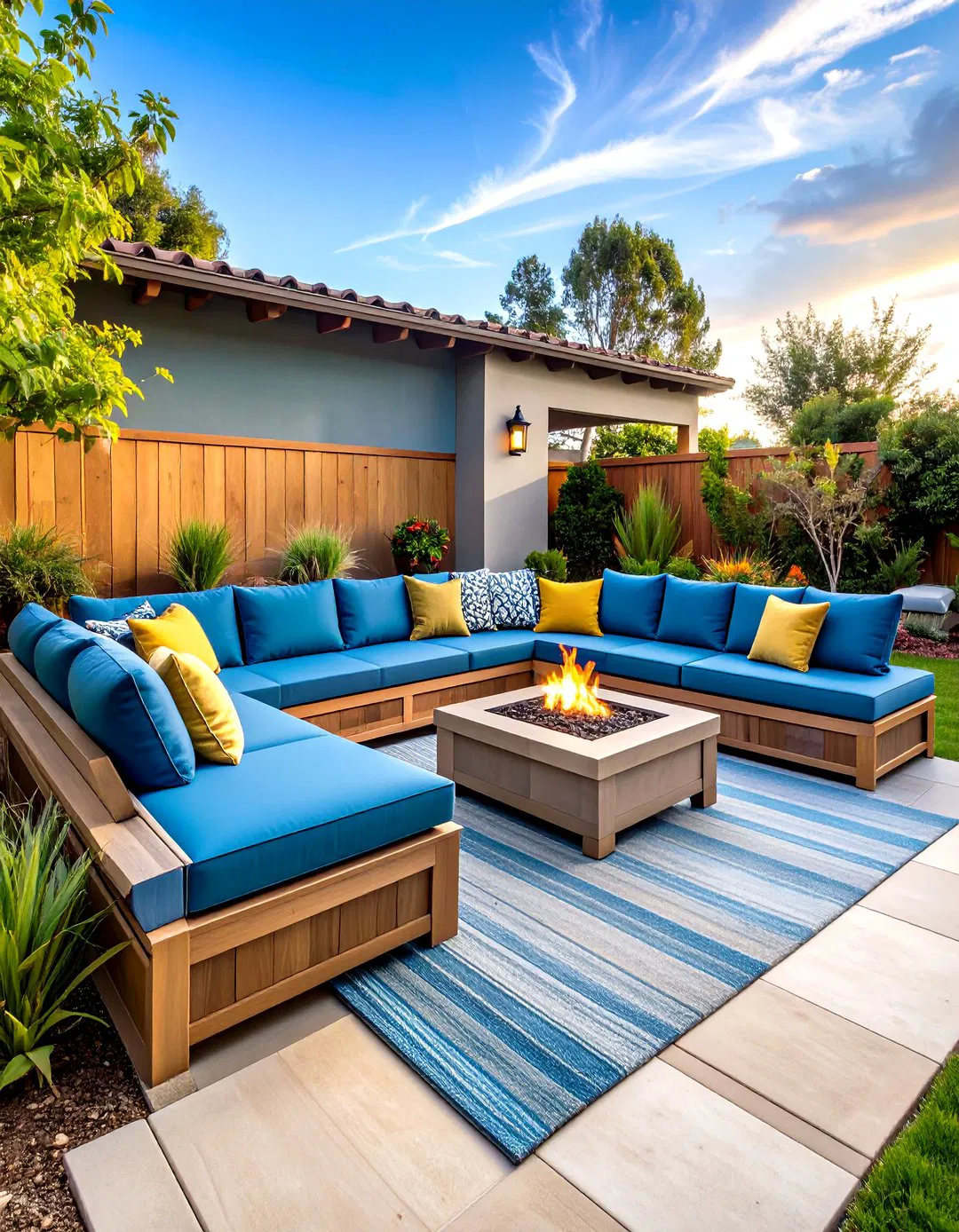 Built-In Seating Patio