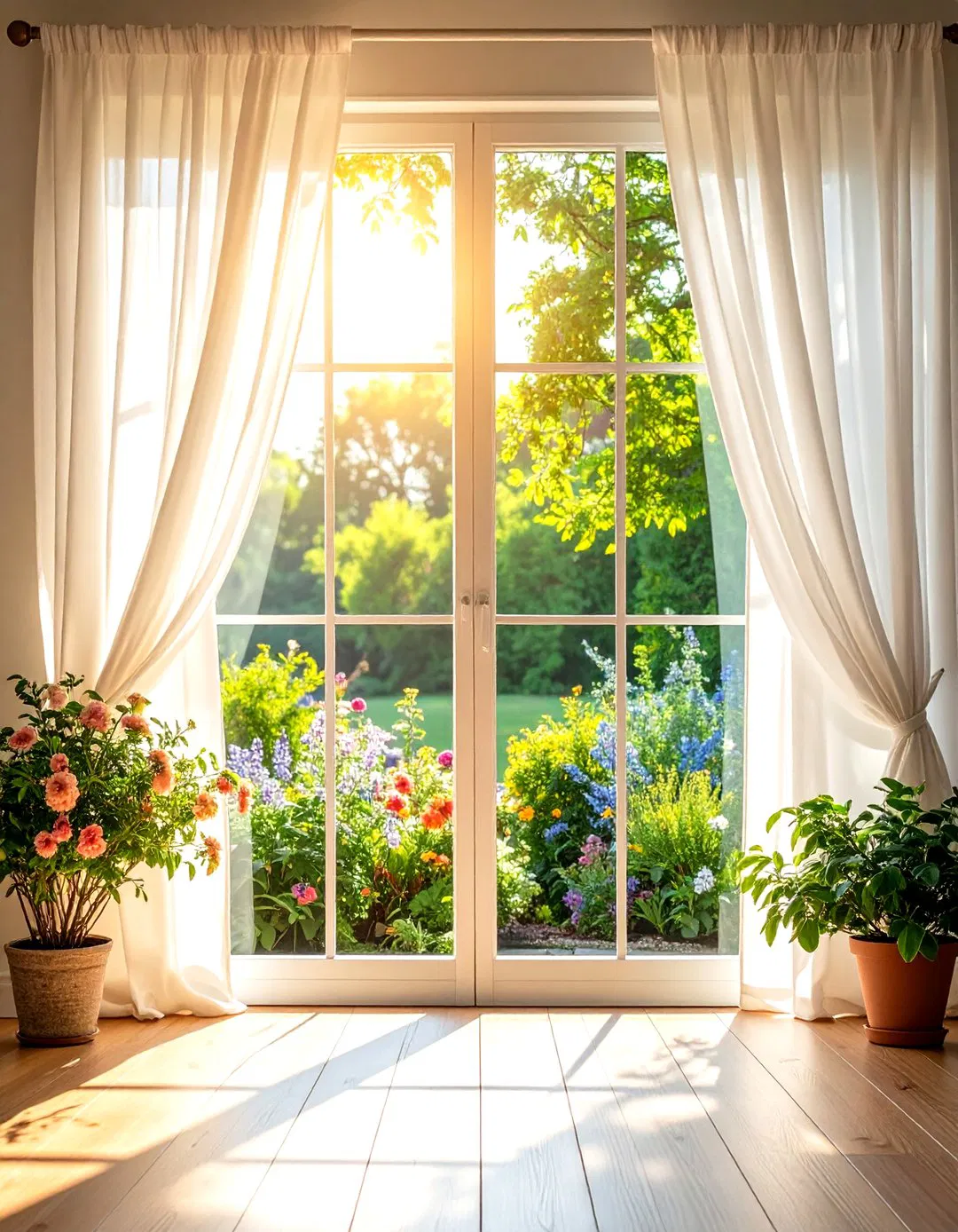 Sheer Sliding Door Curtains