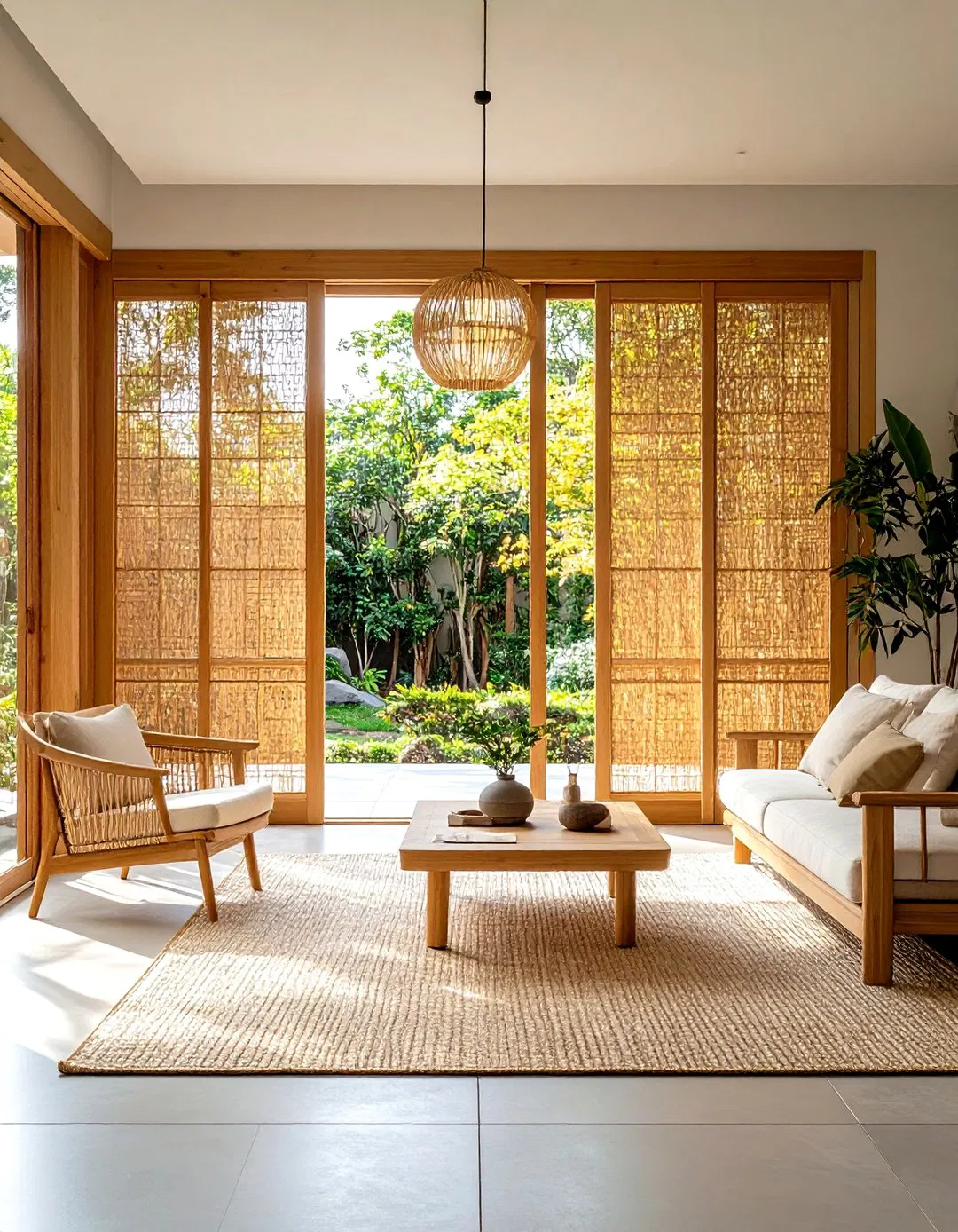 Bamboo Sliding Door Panels