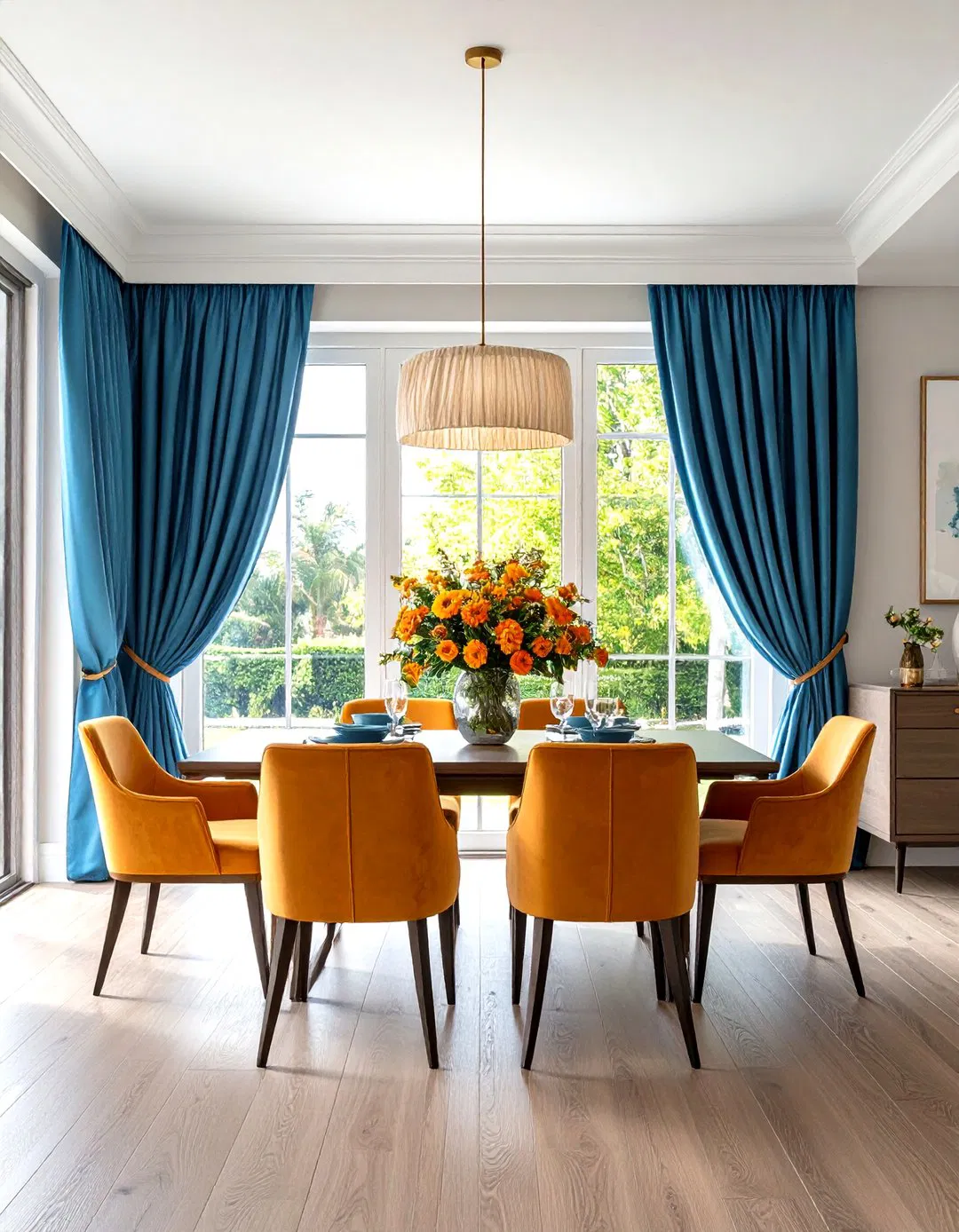 Pleated Sliding Door Drapes