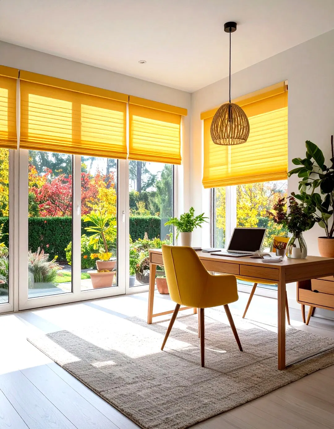 Roman Shade Sliding Door Treatments