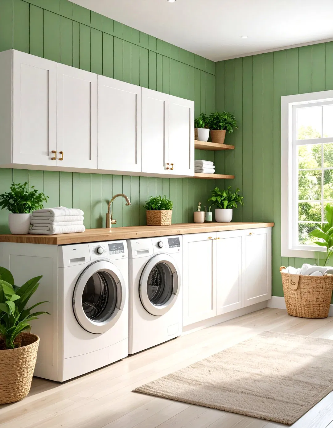 Colored Shiplap with Neutral Accents