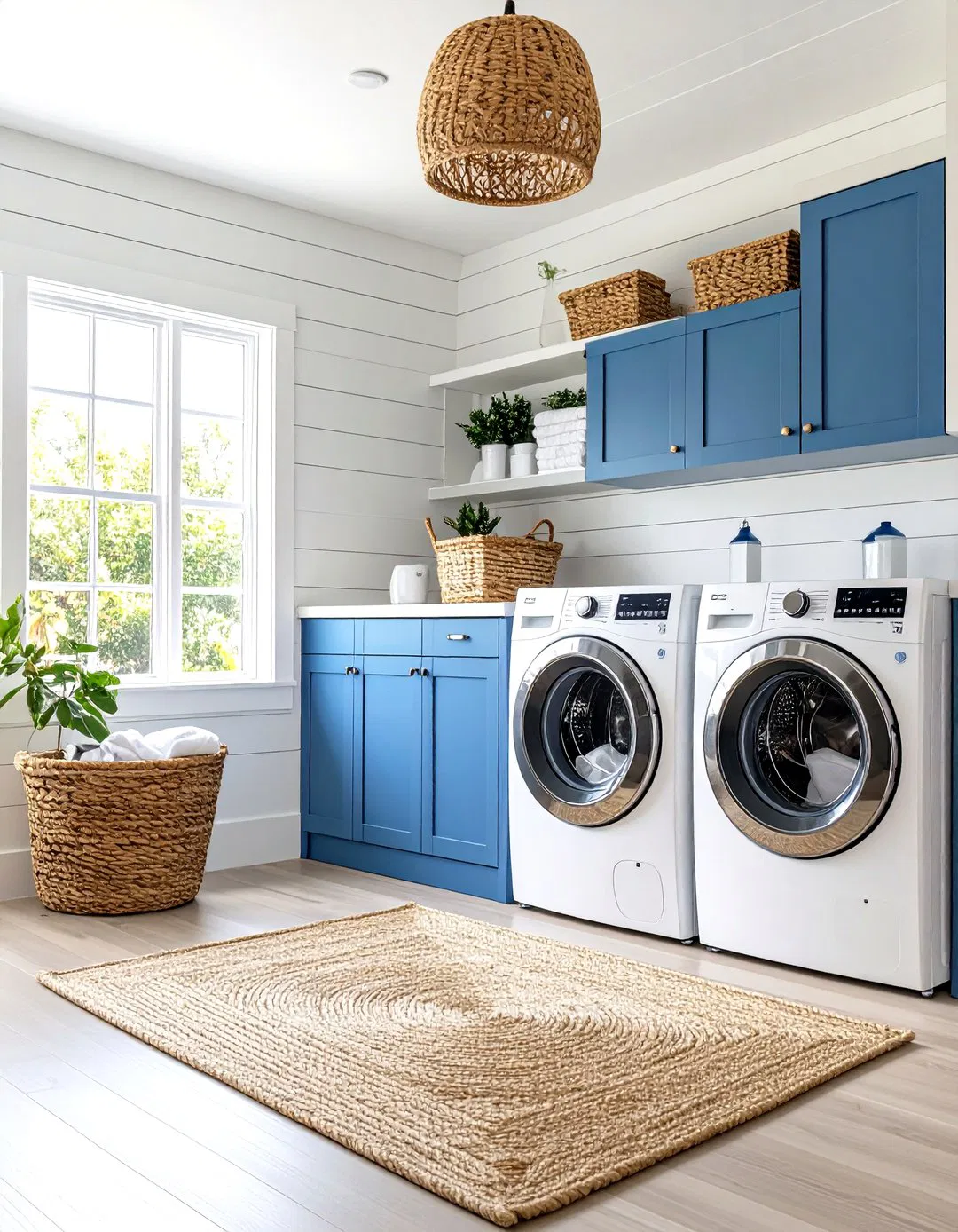 Coastal Style Shiplap with Blue Tones