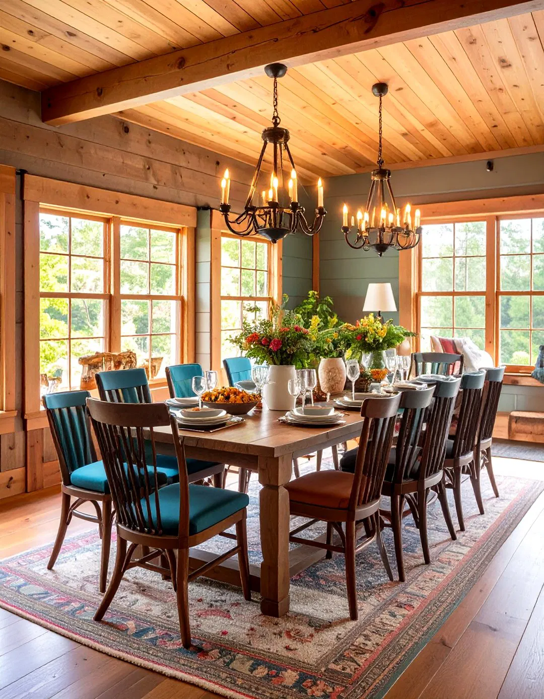 Natural Pine Shiplap Cabin Style